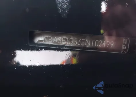 2015 BMW 320I from USA, damaged, VIN WBA3B1G53FNT02499